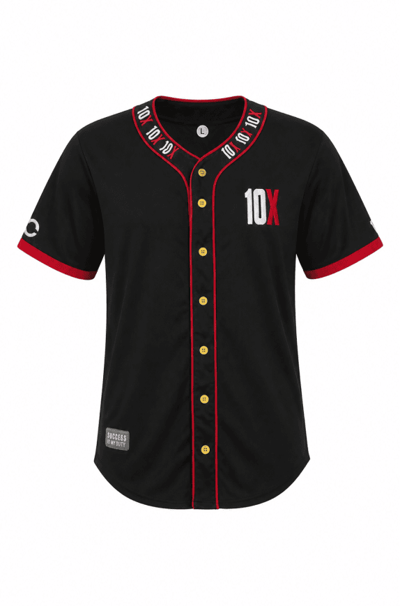 10X JERSEY GRAPHIC NERO UOMO PRE OWNED L