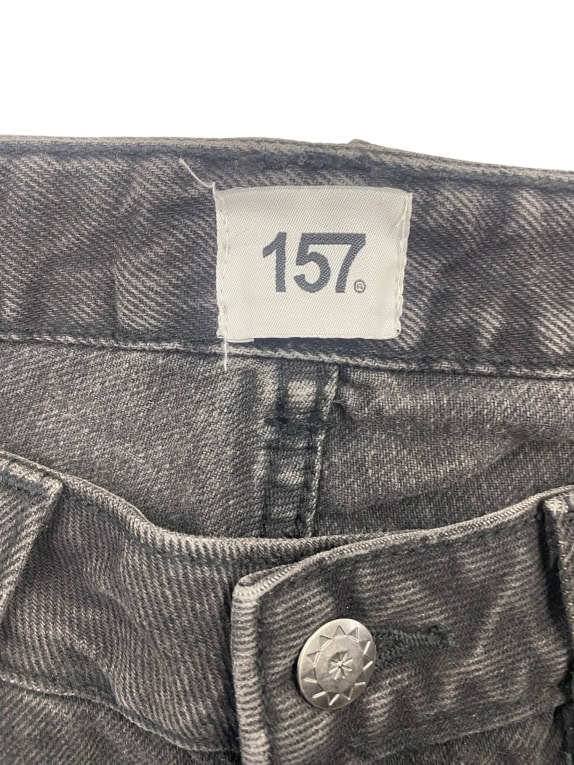 157. JEANS CASUAL WASHED BLACK MENS L
