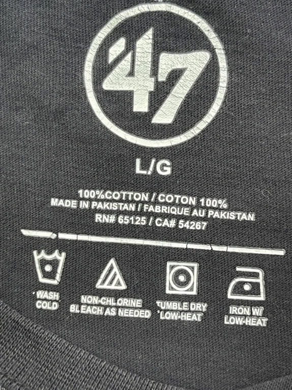47 GRAPHIC TEE STREETWEAR NERO UOMO PRE OWNED L