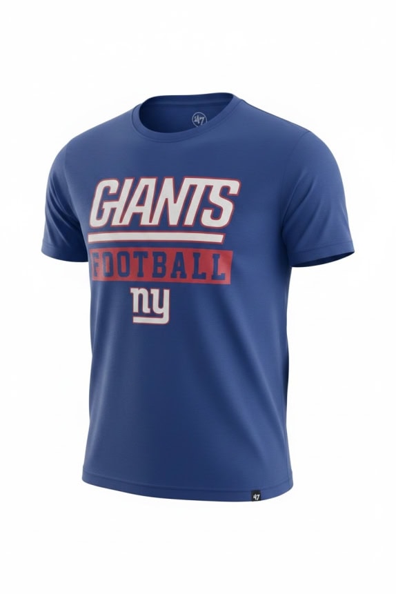 47 T-shirt NEW YORK GIANTS logo blu UNISEX M usata