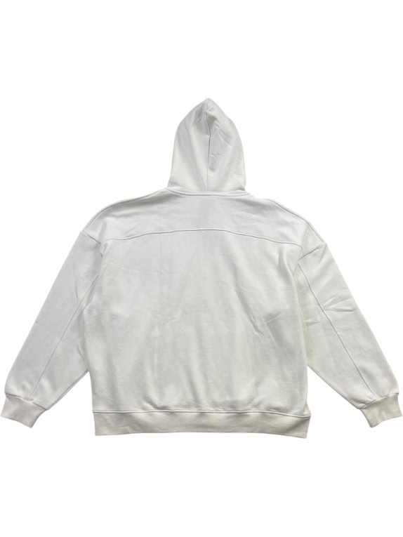 4F Zip Hoodie Logo Λευκό Unisex XXL