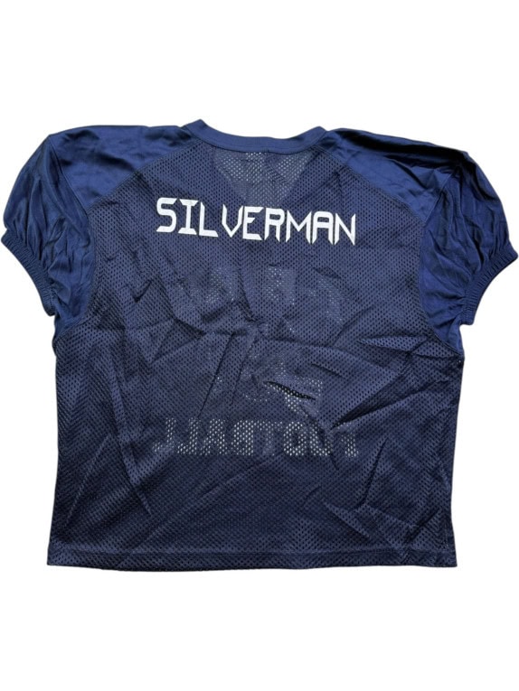 A4 FOOTBALL JERSEY SPORTSWEAR NAVY UNISEX PRE OWNED M