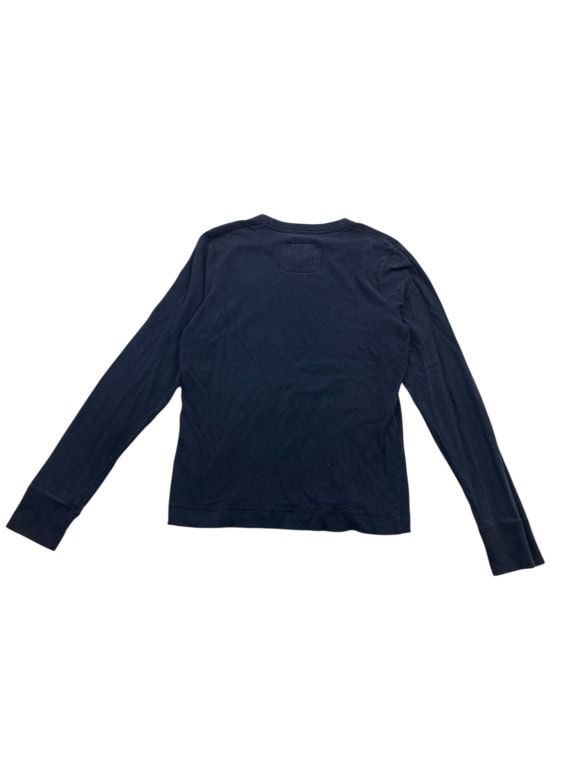 ABERCROMBIE & FITCH Μπλούζα Μακρυμάνικη Με Λογότυπο Navy Μπλε Ανδρική S