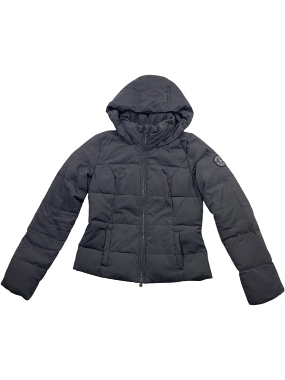 Abercrombie & Fitch Μπουφάν Puffer Casual Logo Μαύρο Γυναικείο M