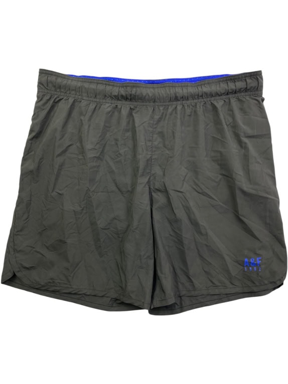 ABERCROMBIE & FITCH pantaloncini sportivi A&F Active con logo grigio da uomo XL