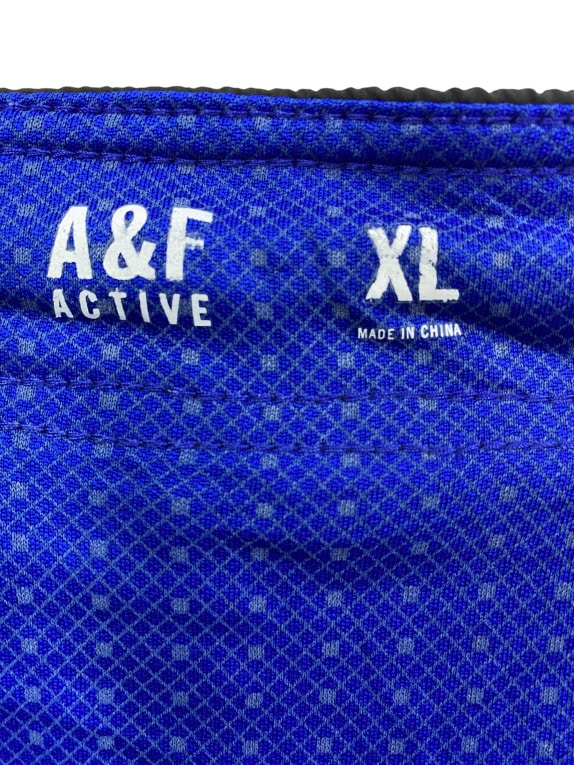 ABERCROMBIE & FITCH pantaloncini sportivi A&F Active con logo grigio da uomo XL