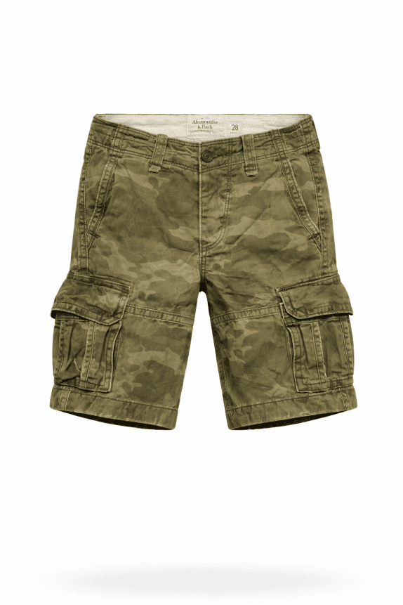 ABERCROMBIE AND FITCH CARGO SHORTS CAMO OLIVE ΑΝΤΡΙΚΟ PRE OWNED S