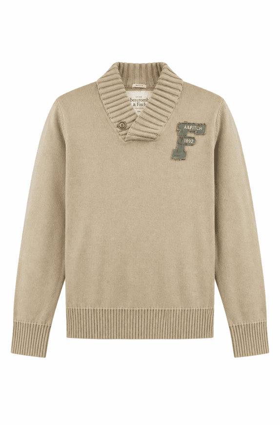 ABERCROMBIE AND FITCH ΠΛΕΚΤΗ ΜΠΛΟΥΖΑ ΜΙΝΙΜΑΛ BEIGE ΑΝΤΡΙΚΟ PRE OWNED M