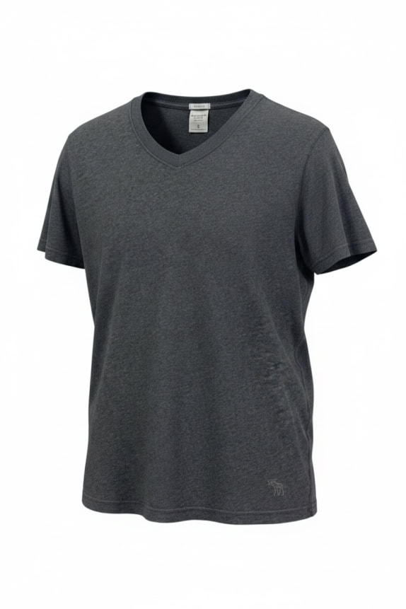 ABERCROMBIE FITCH T-SHIRT MUSCLE GRIGIA DA UOMO S usata