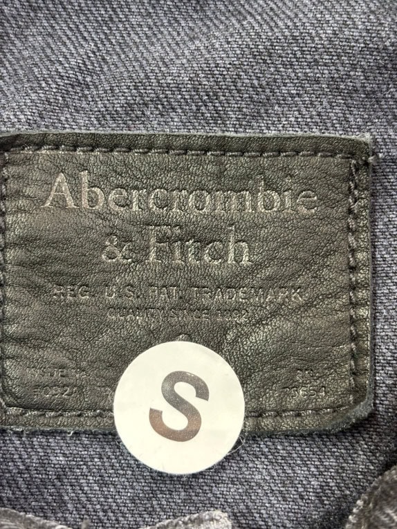 ABERCROMBIE FITCH ΤΖΙΝ ΜΠΟΥΦΑΝ WASHED ΞΕΘΩΡΙΑΣΜΕΝΟ ΜΑΥΡΟ ΑΝΤΡΙΚΟ PRE OWNED S