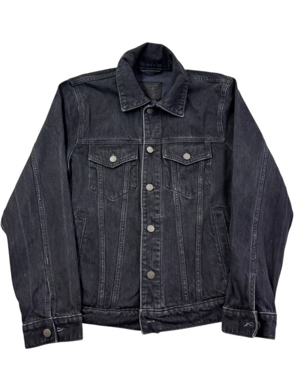 ABERCROMBIE FITCH ΤΖΙΝ ΜΠΟΥΦΑΝ WASHED ΞΕΘΩΡΙΑΣΜΕΝΟ ΜΑΥΡΟ ΑΝΤΡΙΚΟ PRE OWNED S
