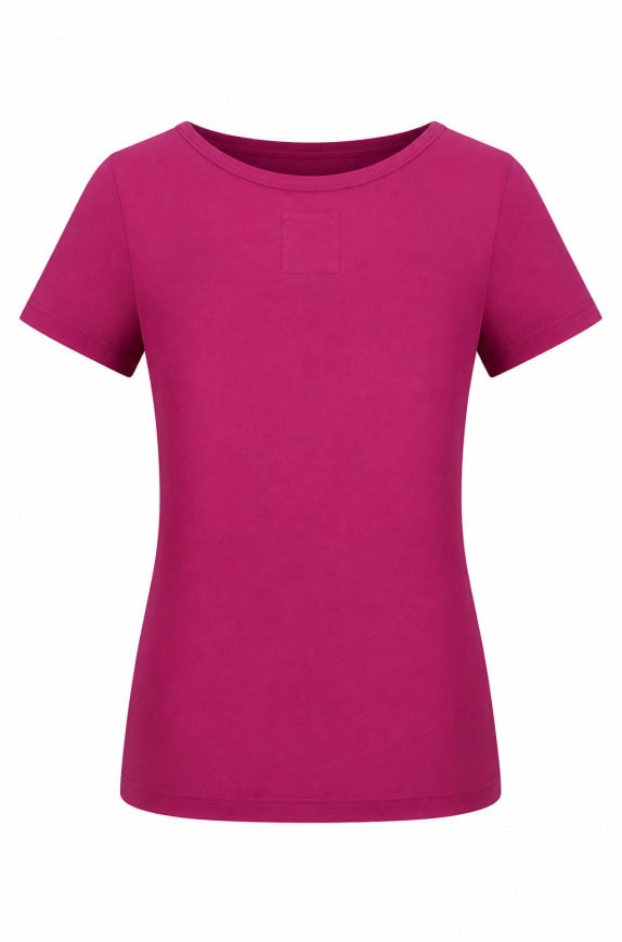ABERCROMBIE GRAPHIC T SHIRT FUCHSIA WOMEN PRE OWNED S
