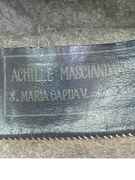 ACHILLE MASCIANI ΚΑΠΕΛΟ FEDORA VINTAGE ΛΑΔΙ UNISEX PRE OWNED