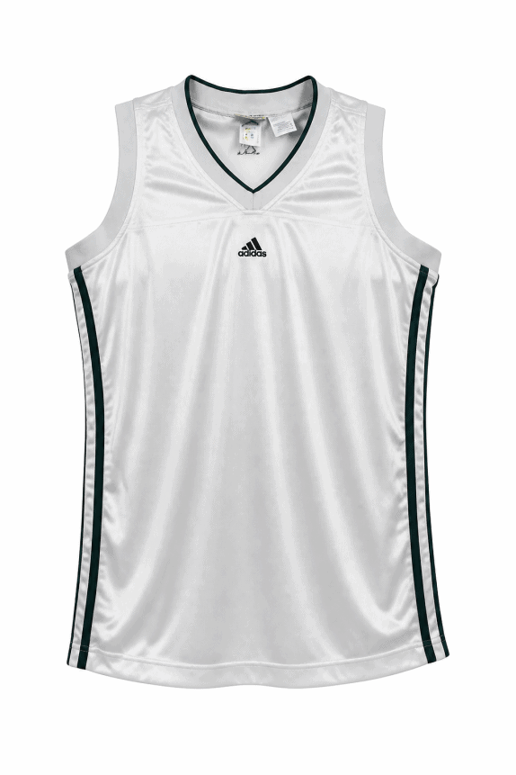 2000s ADIDAS ΑΜΑΝΙΚΗ ΜΠΛΟΥΖΑ ΜΠΑΣΚΕΤ VINTAGE ΛΕΥΚΟ ΑΝΤΡΙΚΟ PRE OWNED XXL