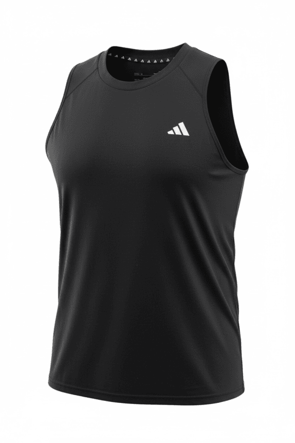 ADIDAS Αμάνικη Μπλούζα Προπόνησης AEROREADY Λογότυπο Μαύρη Ανδρική 2XL