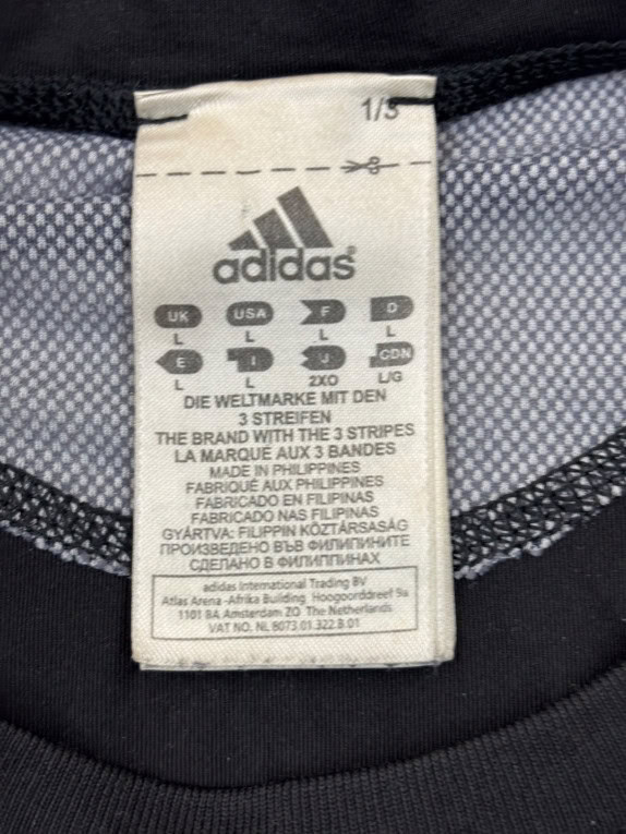 ADIDAS ΑΜΑΝΙΚΗ ΜΠΛΟΥΖΑ SPORTSWEAR ΜΑΥΡΟ ΓΚΡΙ ΑΝΤΡΙΚΟ PRE OWNED L