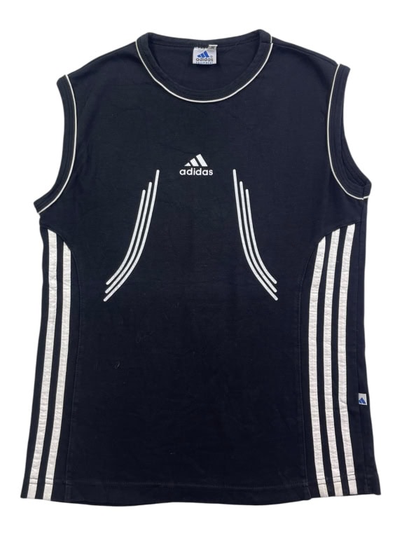 ADIDAS TANK TOP VINTAGE EQUIPMENT LOGO BLACK MEN'S M