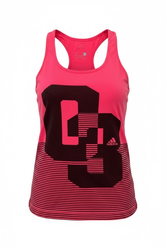 ADIDAS ΑΜΑΝΙΚΟ ΤΟΠ ATHLETIC GRAPHIC ΡΟΖ ΓΥΝΑΙΚΕΙΟ PRE OWNED S