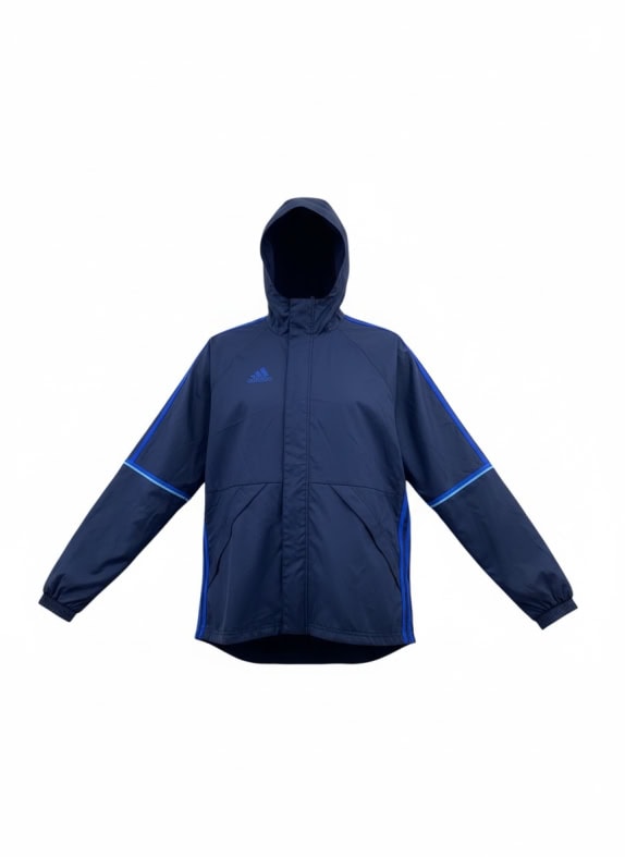 ADIDAS ΑΝΤΙΑΝΕΜΙΚΟ JACKET ΜΕ ΛΟΓΟΤΥΠΟ ΜΠΛΕ ΑΝΔΡΙΚΟ M