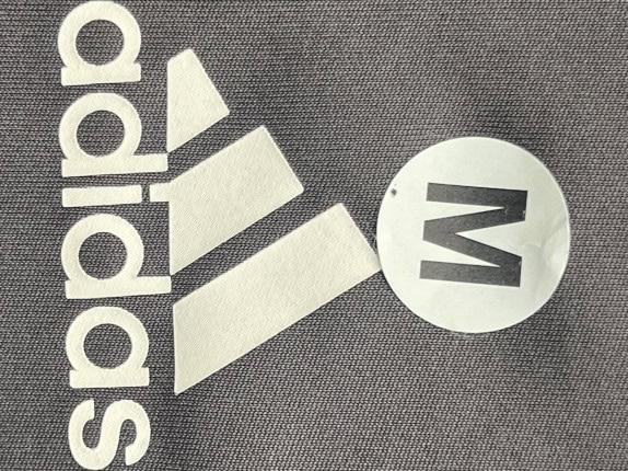 ADIDAS ATHLETIC TEE BLACK MEN PRE OWNED M