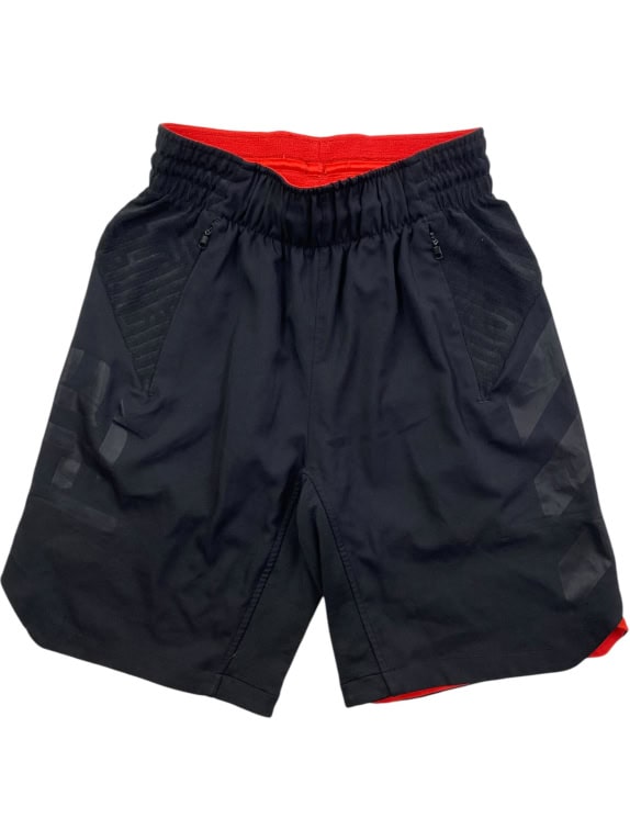 ADIDAS pantaloncini sportivi Performance con zip neri/rossi da uomo S