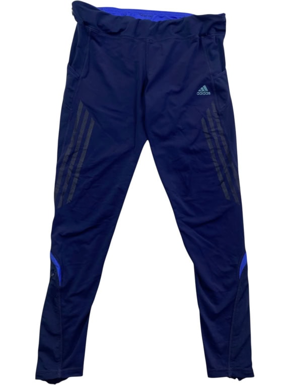 Adidas Athletic Leggings Blue Performance Men’s M