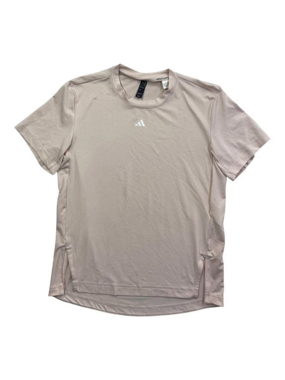 ADIDAS PERFORMANCE TRAINING T-SHIRT LOGO BEIGE PINK WOMEN M