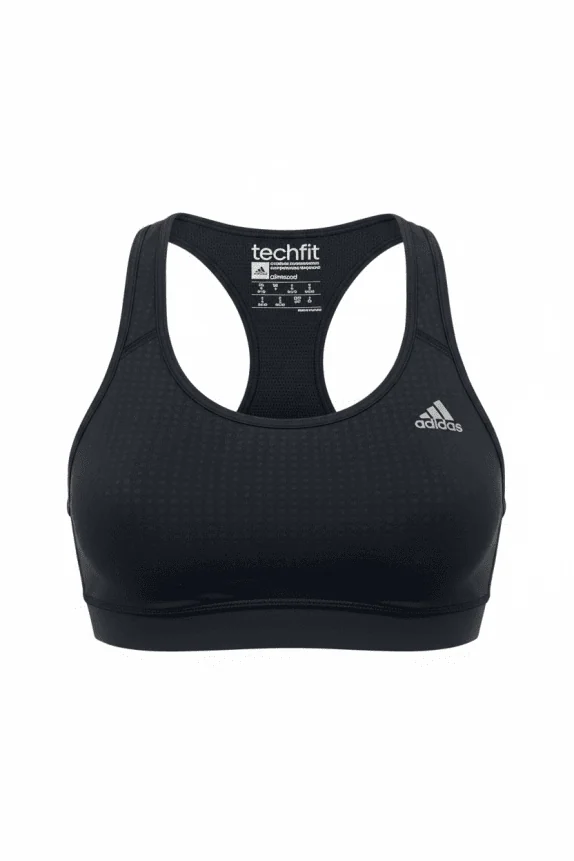 ADIDAS ΑΘΛΗΤΙΚΟ ΜΠΟΥΣΤΑΚΙ TECHFIT CLIMACOOL ΛΟΓΟΤΥΠΟ ΜΑΥΡΟ ΓΥΝΑΙΚΕΙΟ S