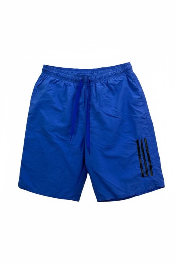 ADIDAS ATHLETIC SHORTS WITH 3 STRIPES ROYAL BLUE MEN'S MEDIUM