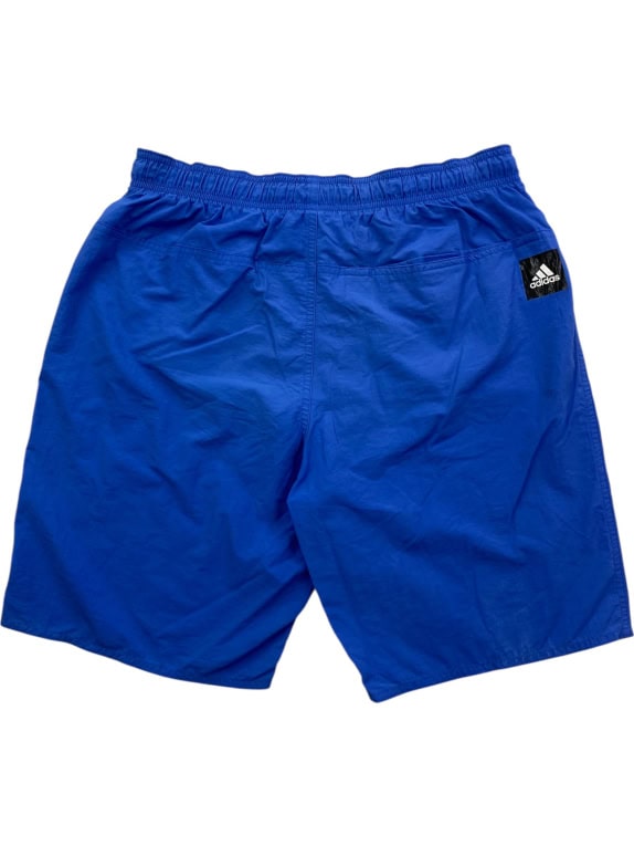 ADIDAS pantaloncini sportivi da uomo con 3 strisce iconiche blu royal medium