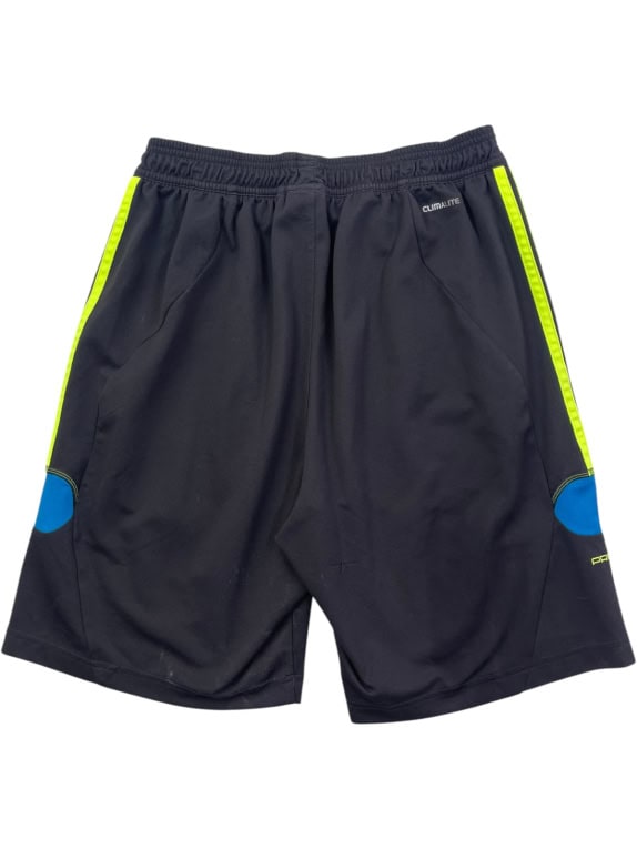 ADIDAS ATHLETIC SHORTS SPORTSWEAR BLACK MENS PRE OWNED L