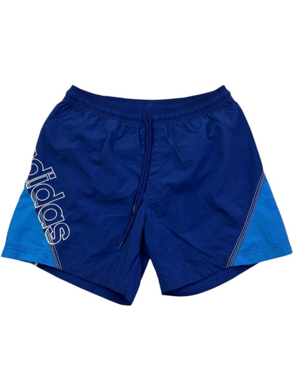 ADIDAS ATHLETIC SHORTS STREETWEAR BLUE MEN PRE OWNED M