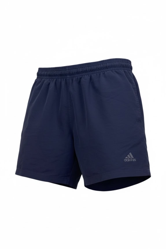 Pantaloncini sportivi adidas vintage performance con logo ricamato blu scuro da uomo M