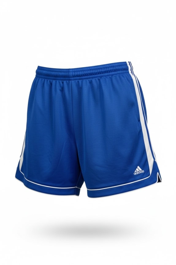 ADIDAS pantaloncini sportivi stile vintage con tre strisce blu da uomo M