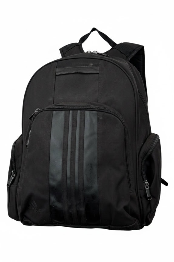 ADIDAS BACKPACK MINIMAL BLACK UNISEX PRE OWNED