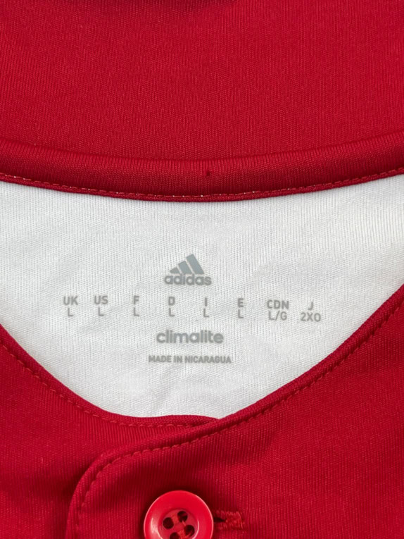ADIDAS BASEBALL JERSEY COLLEGIATE ΚΟΚΚΙΝΟ ΛΕΥΚΟ ΑΝΤΡΙΚΟ PRE OWNED L