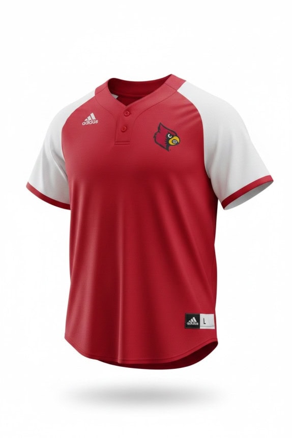 ADIDAS BASEBALL JERSEY COLLEGIATE ΚΟΚΚΙΝΟ ΛΕΥΚΟ ΑΝΤΡΙΚΟ PRE OWNED L