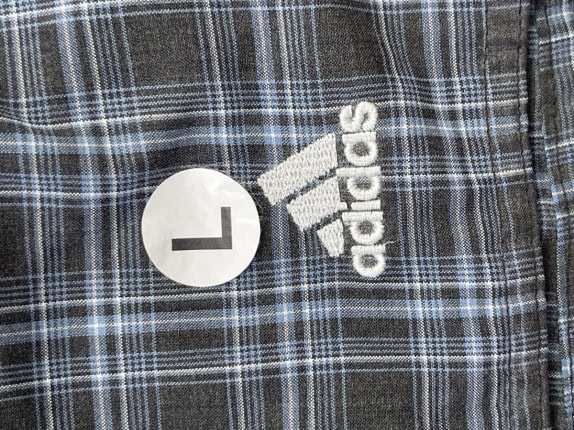 ADIDAS BASKETBALL SHORTS PLAID ΓΚΡΙ ΑΝΤΡΙΚΟ PRE OWNED L