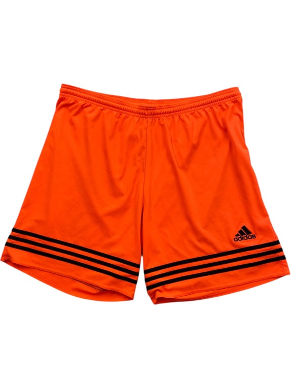 ADIDAS CLIMALITE SPORTS SHORTS 3-STRIPES ORANGE MEN'S XL