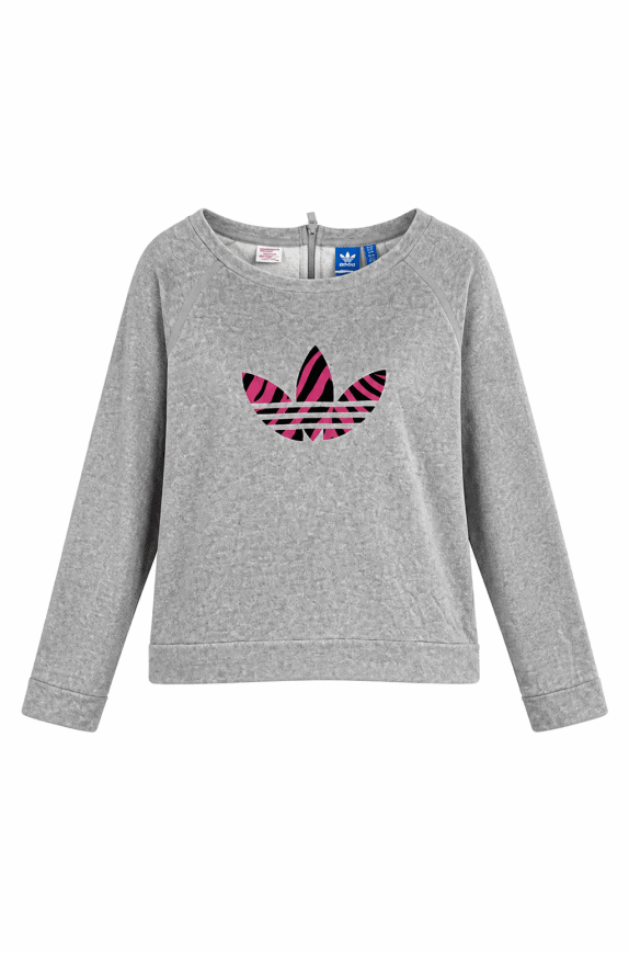 ADIDAS CREWNECK GRAPHIC ΓΚΡΙ ΓΥΝΑΙΚΕΙΟ PRE OWNED L