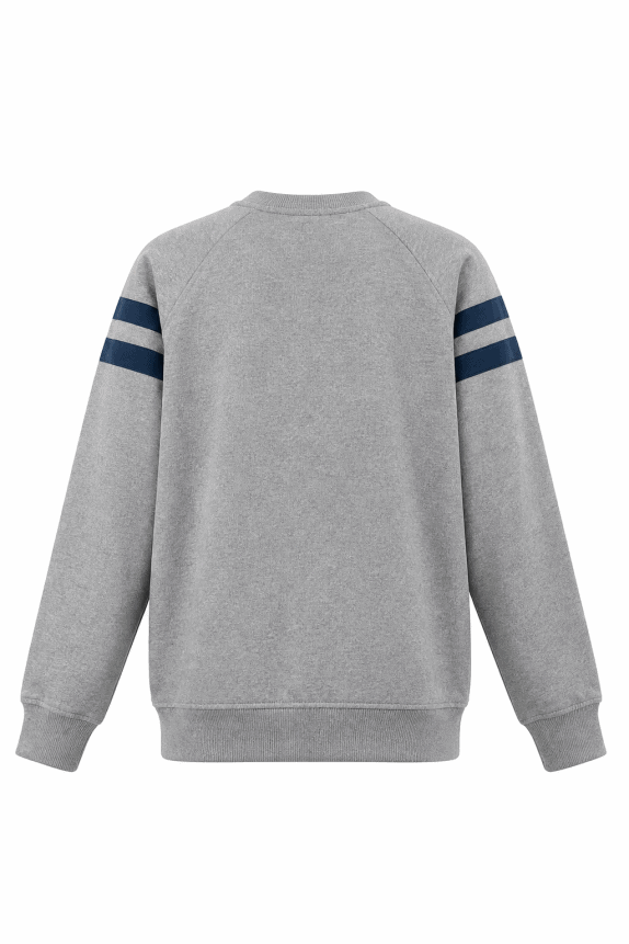 Y2K ADIDAS FELPA CREWNECK MINIMAL GRIGIO UOMO PRE OWNED M