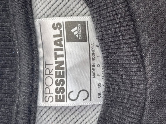 ADIDAS CREWNECK MINIMAL ΜΑΥΡΟ ΓΥΝΑΙΚΕΙΟ PRE OWNED S