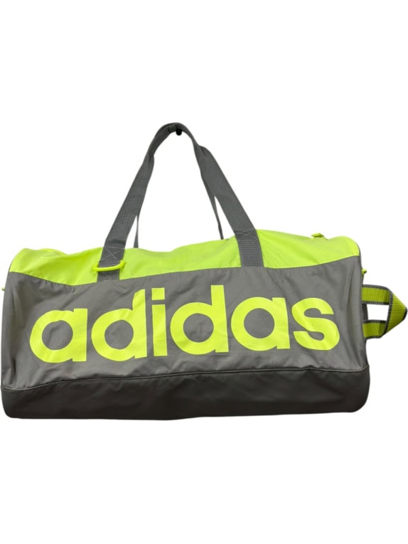 ADIDAS DUFFLE BAG SPORTSWEAR GREY UNISEX PRE OWNED