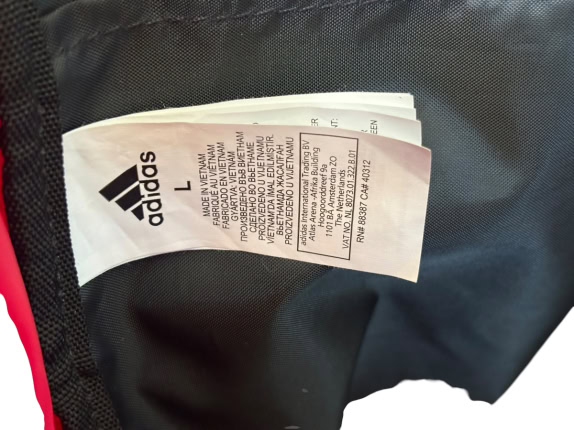 ADIDAS DUFFLE BAG SPORTSWEAR ΚΟΚΚΙΝΟ UNISEX PRE OWNED L