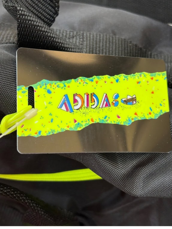 ADIDAS DUFFLE BAG VINTAGE NEON GREEN UNISEX PRE OWNED