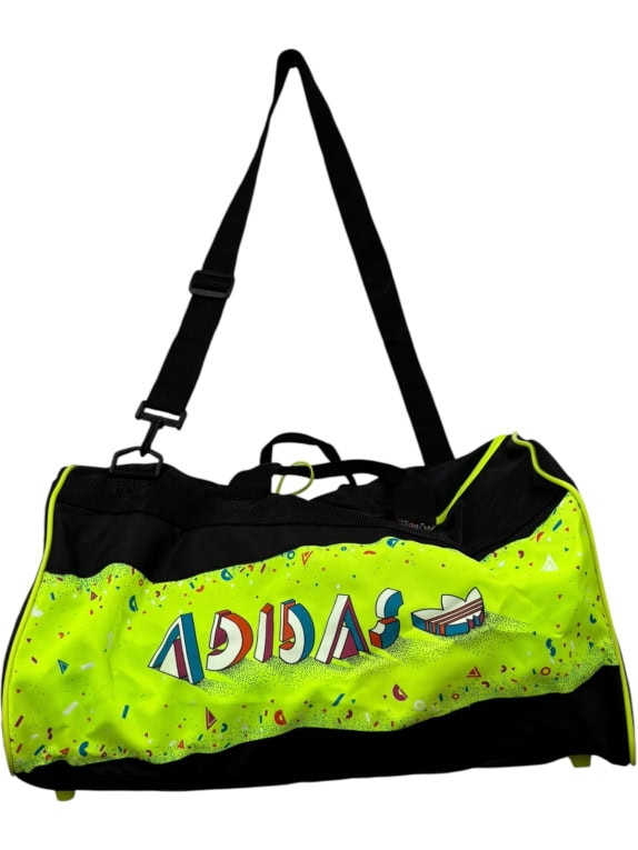 ADIDAS DUFFLE BAG VINTAGE NEON GREEN UNISEX PRE OWNED