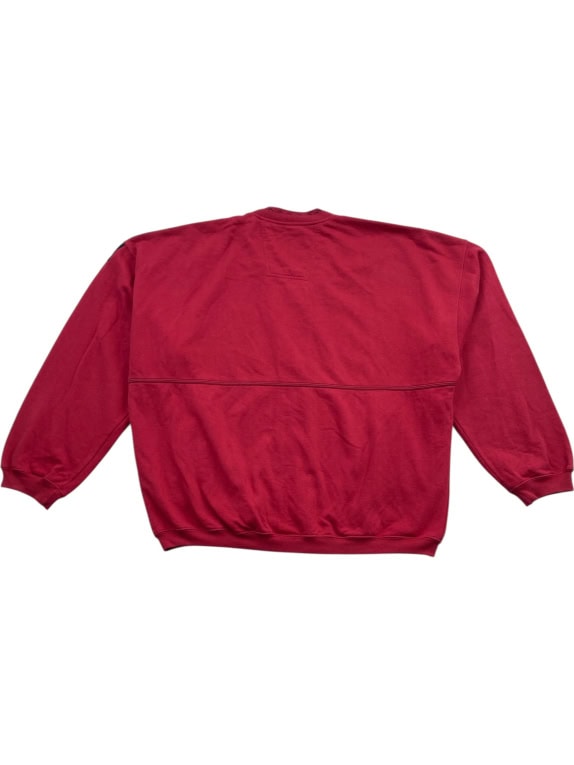 ADIDAS EQUIPMENT VINTAGE 90s SWEATSHIRT JACKET WITH LOGO BURGUNDY MEN'S L