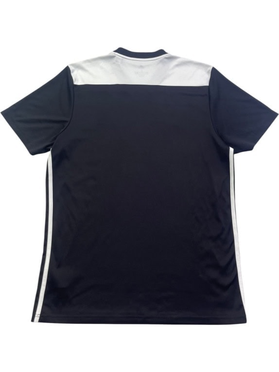 ADIDAS FOOTBALL JERSEY ATHLETIC BLACK WHITE MEN PRE OWNED L