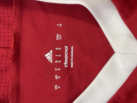 ADIDAS FOOTBALL JERSEY CLASSIC RED ΑΝΤΡΙΚΟ PRE OWNED S