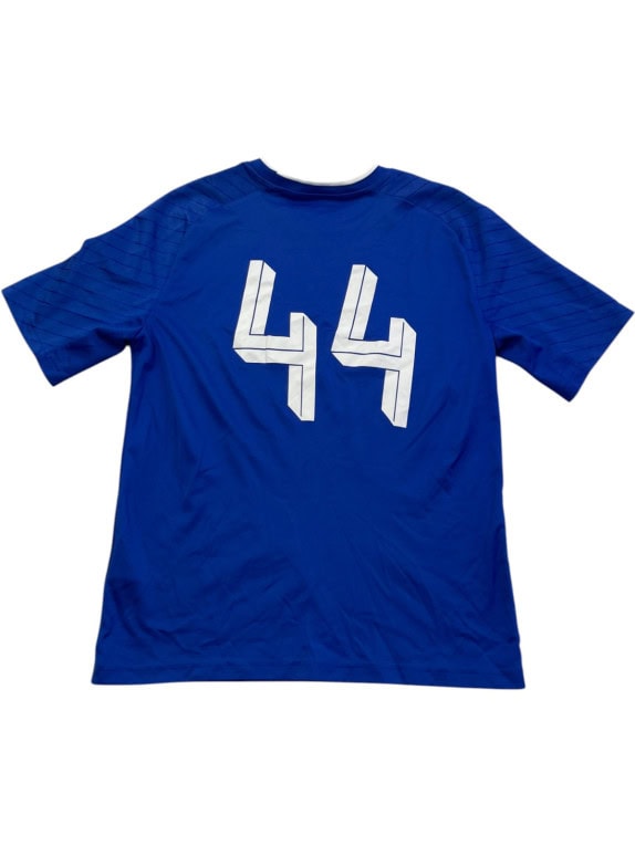 ADIDAS FOOTBALL JERSEY GRAPHIC BLUE MEN PRE OWNED S